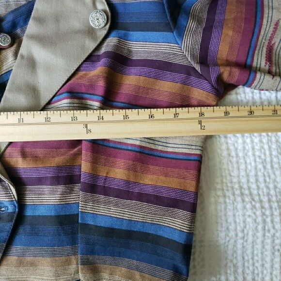 NWT VTG Circle T Marilyn Lenox Blue El Rancho Cropped Shirt Western Rodeo Size M - Picture 10 of 10